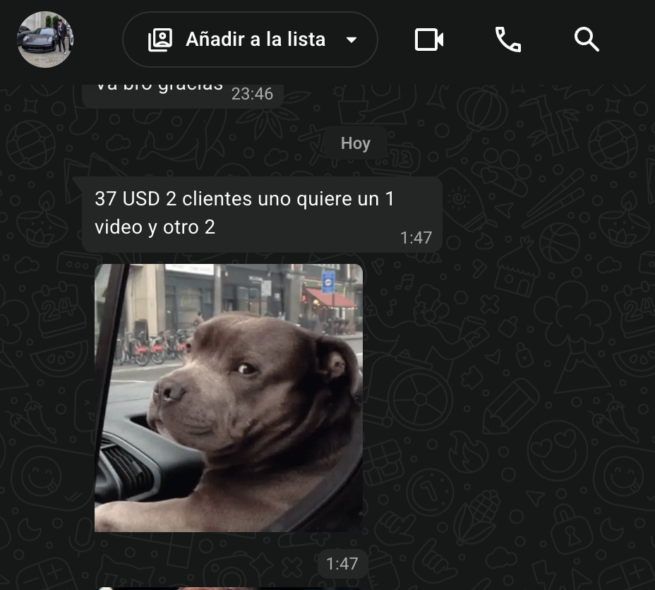 Cobro de un alumno