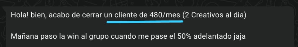 Captura de un alumno cobrando